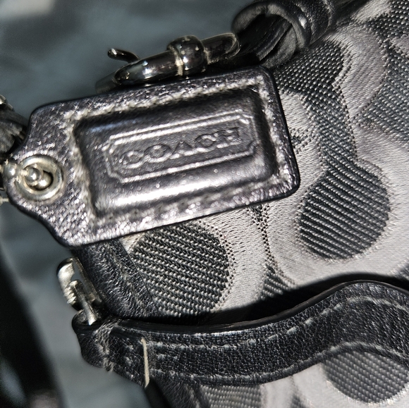 Black and Silver Authentic Coach handbag - Picture 2 of 7